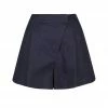 Shona Joy LIGIA LINEN ASYMMETRIC SHORT - NAVY