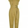 Shona Joy JUMPSUITS MATILDA LINEN UTILITY JUMPSUIT - CUMIN