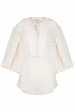 Shona Joy CHARLOTTE BALLOON SLEEVE BLOUSE - ECRU TOPS