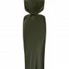 Shona Joy GIORGIA TWIST FRONT SLEEVELESS MIDI DRESS - FOREST DRESSES