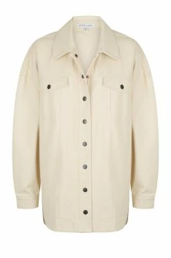 Shona Joy SIERRA CURVED HEM JACKET - CREAM