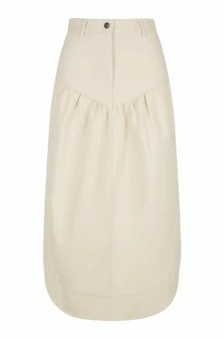 Shona Joy SIERRA PETAL MIDI SKIRT - CREAM SKIRTS
