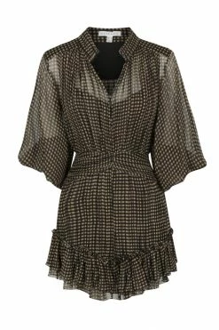 Shona Joy DRESSES SOFIA BUTTON UP RUCHED MINI DRESS