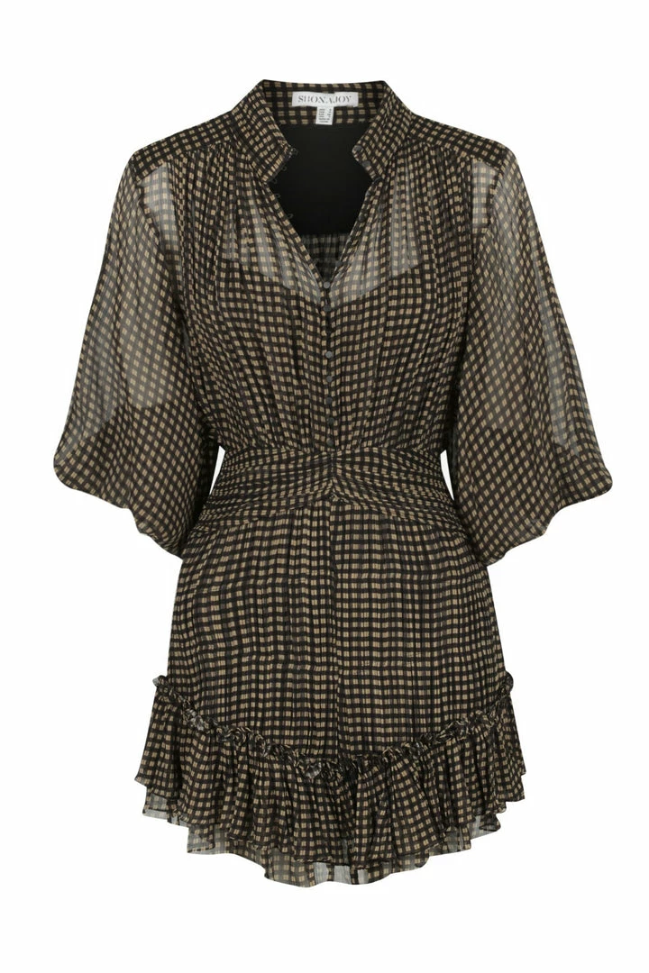 Shona Joy DRESSES SOFIA BUTTON UP RUCHED MINI DRESS