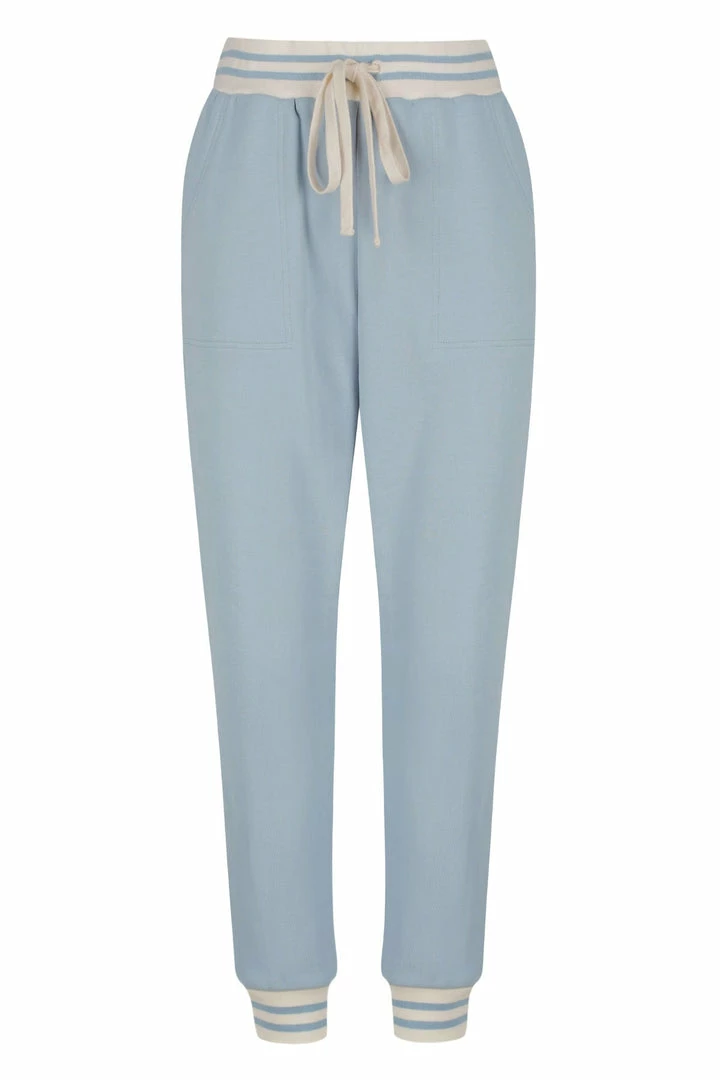 Shona Joy KNITWEAR SJ SWEAT PANT - CHALK BLUE