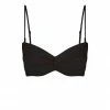 Shona Joy LA LUNE TWIST FRONT BRA TOP - BLACK TOPS