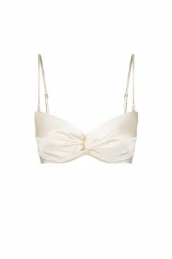 Shona Joy TOPS LA LUNE TWIST FRONT BRA TOP - CREAM