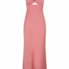 Shona Joy LUXE TWIST FRONT SLEEVELESS MIDI DRESS - ROSE