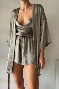 Shona Joy LA LUNE LOUNGE ROBE - SAGE Wedding