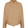 Shona Joy TOPS SJ ZIP UP ANORAK TOP - CAMEL