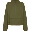 Shona Joy TOPS SJ LOGO ZIP UP JUMPER - MILITARY