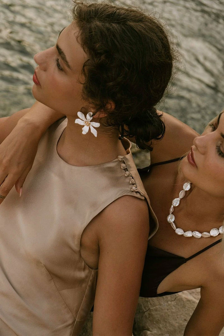 Shona Joy DRESSES LA LUNE BIAS SLEEVELESS MIDI DRESS - GOLD