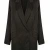 Shona Joy LA LUNE DOUBLE BREASTED BLAZER - BLACK TOPS
