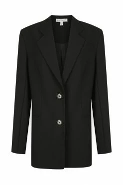 Shona Joy IVY OVERSIZED TAILORED BLAZER - BLACK
