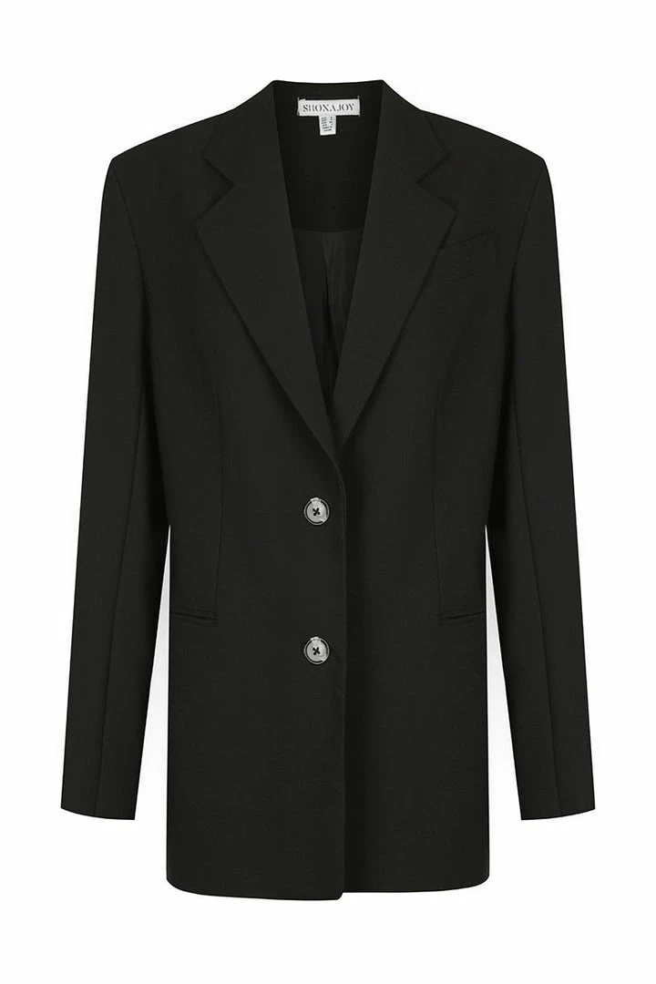 Shona Joy IVY OVERSIZED TAILORED BLAZER - BLACK