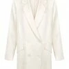Shona Joy LA LUNE DOUBLE BREASTED BLAZER - CREAM TOPS