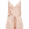 Shona Joy SHORTS & PANTS LA LUNE LOUNGE CAMI SET - DESERT ROSE