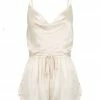 Shona Joy LA LUNE LOUNGE CAMI SET - CREAM SHORTS & PANTS
