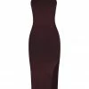 Shona Joy BASIC RACER BACK MIDI DRESS - COCOA BASICS