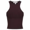 Shona Joy TOPS BASIC RACER BACK TOP - COCOA
