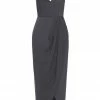 Shona Joy CORE COCKTAIL DRESS - CHARCOAL