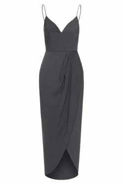 Shona Joy CORE COCKTAIL DRESS - CHARCOAL