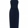 Shona Joy DRESSES CORE KNOT DRAPED DRESS - NAVY