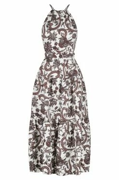 Shona Joy DRESSES DAHLIA LINEN BACKLESS MIDI DRESS