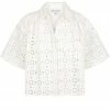 Shona Joy TOPS FRYDA LINEN SHORT SLEEVE SHIRT - RICE