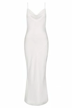 Shona Joy LUXE BIAS COWL SLIP DRESS - IVORY