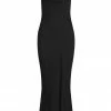 Shona Joy LUXE BIAS COWL SLIP DRESS - ONYX