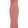 Shona Joy LUXE BIAS COWL SLIP DRESS - ROSE DRESSES