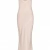 Shona Joy LUXE BIAS COWL SLIP DRESS - PORCELAIN