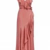 Shona Joy DRESSES LUXE BIAS FRILL WRAP DRESS - ROSE