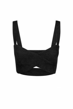 Shona Joy SIMONE CROSS OVER BRALETTE - BLACK