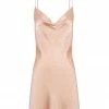 Shona Joy DRESSES LA LUNE LOUNGE SLIP DRESS - DESERT ROSE